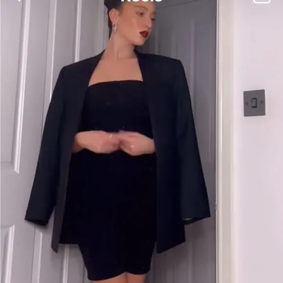 ZARA SHORT SPARKLY JUMPSUIT - Picture 2 of 11